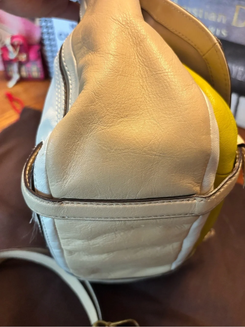 Coach Poppy Colorblock Leather Satchel Crossbody 22269